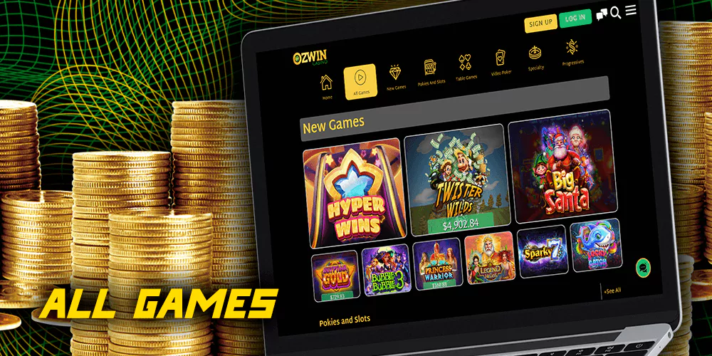 All Games at Ozwin Casino