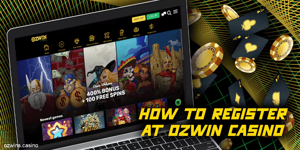 How to register at Ozwin Casino