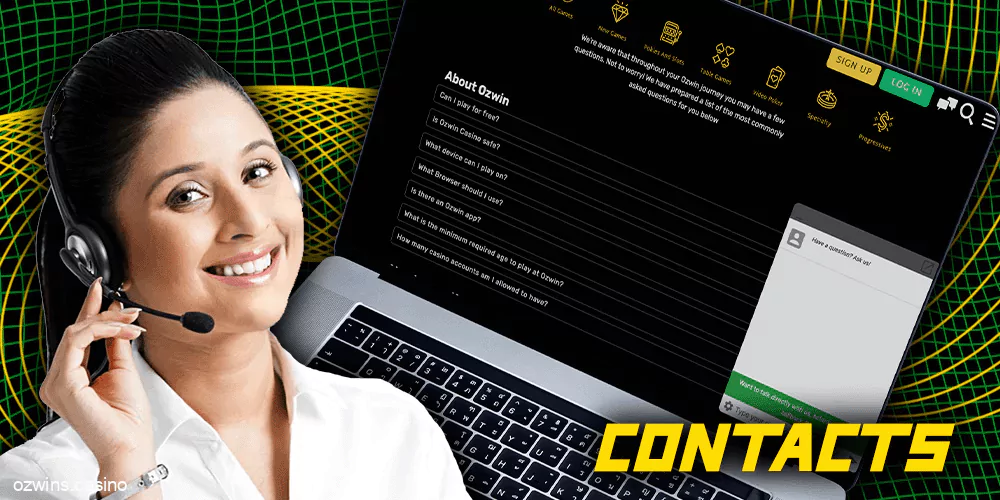 Ozwin Casino Contacts