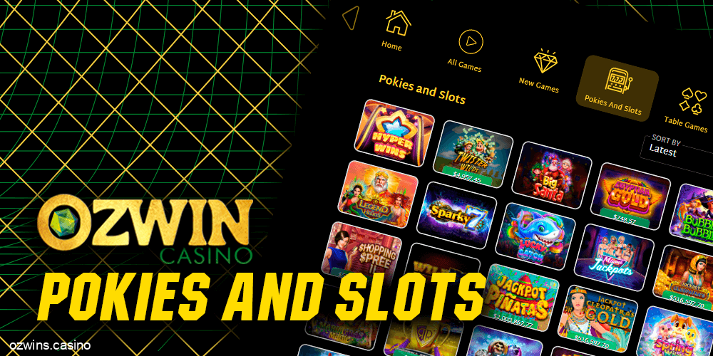 Pokies and Slots at Ozwin Casino