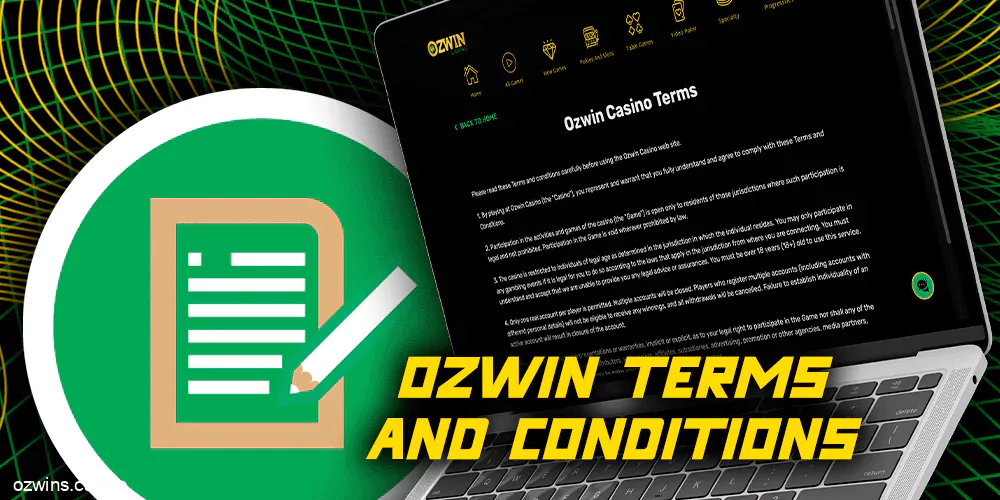 Ozwin terms and conditions